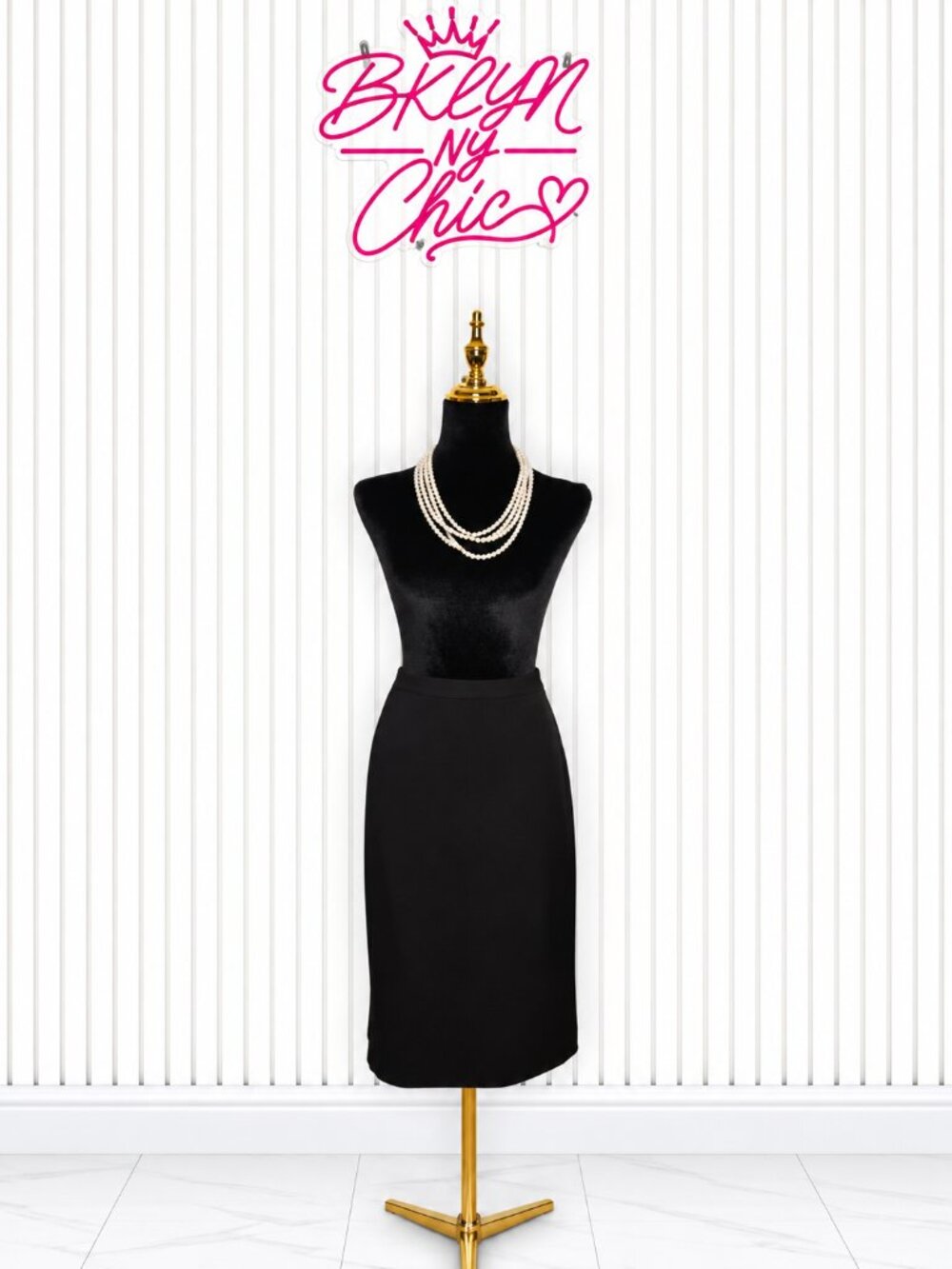 Calvin Klein Black Pencil Skirt – NWT